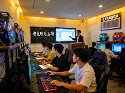 电竞教育课程学生上课场景