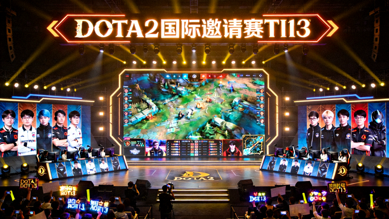DOTA2国际邀请赛TI13主舞台盛况