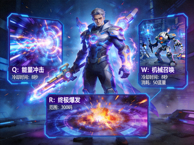 英雄联盟新英雄原画与技能预览